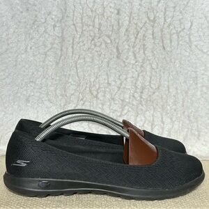 Skechers Womens Black OnTheGo Flex Casual SlipOn Lightweight Flat Shoes SZ 9.5